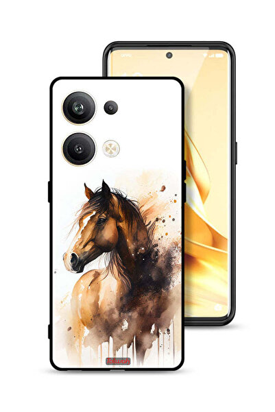 Tolwak غطاء حماية لهاتف Oppo Reno9 Pro Plus 5G بنقشة حصان تجريدية