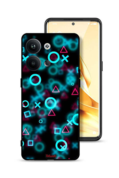 Tolwak غطاء حماية لهاتف Oppo Reno9 Pro 5G برسومات أيقونات لعبة الحبار الصغيرة