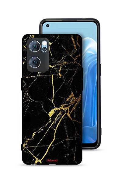 Tolwak غطاء حماية لهاتف Oppo Reno7 5G - رخام متصدع