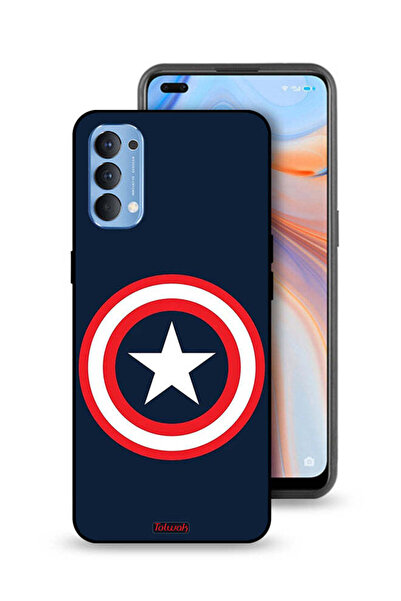Tolwak غطاء حماية لهاتف Oppo Reno4 4G بتصميم كابتن أمريكا