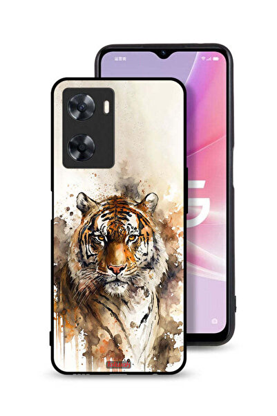 Tolwak غطاء حماية Oppo A77s بنقشة الفهد التجريدي