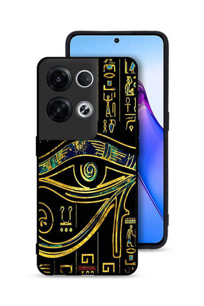 Tolwak غطاء حماية لهاتف Oppo Reno8 Pro Plus 5G برسومات عين
