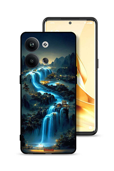 Tolwak Oppo Reno9 Pro 5G Protective Case Cover Waterfall Art
