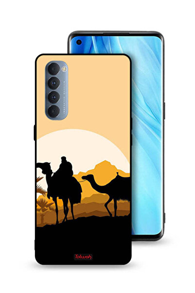 Tolwak غطاء حماية Oppo Reno4 Pro 4G برسومات جمال في الصحراء