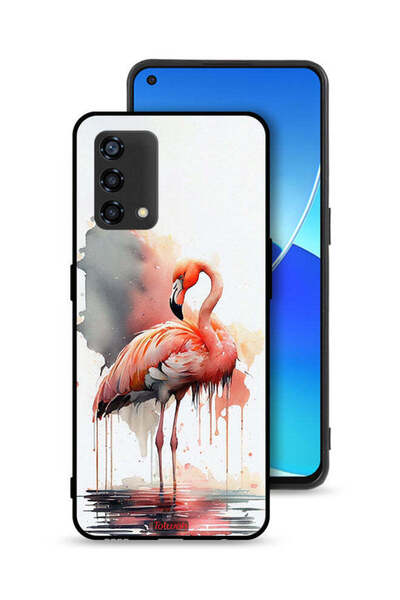 Tolwak غطاء حماية لهاتف Oppo Reno6 Lite برسومات ألوان مائية استوائية