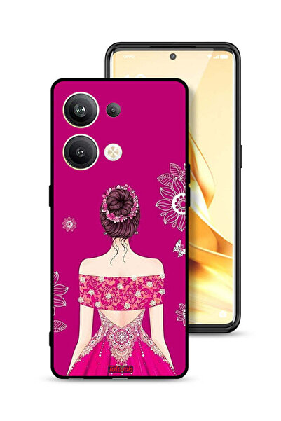 Tolwak غطاء حماية لهاتف Oppo Reno9 Pro Plus 5G برسومات فتاة وزهور