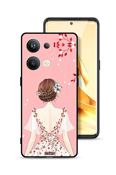 Tolwak غطاء حماية لهاتف Oppo Reno9 Pro Plus 5G برسم فتاة واقفة