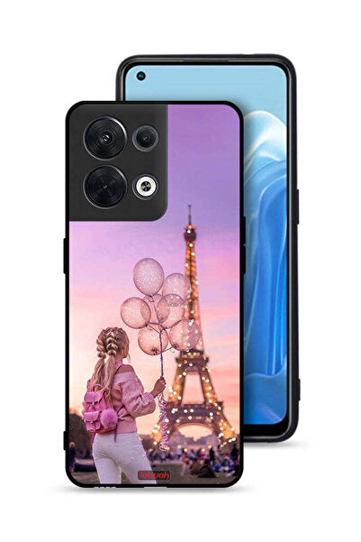 Tolwak غطاء حماية لهاتف Oppo Reno8 5G بطبعة فتاة تحمل بالونات