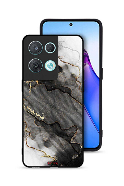 Tolwak غطاء حماية لهاتف Oppo Reno8 Pro 5G بلون رخامي لامع