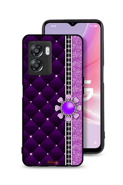 Tolwak غطاء حماية لهاتف OnePlus Nord N300 بقلوب لامعة