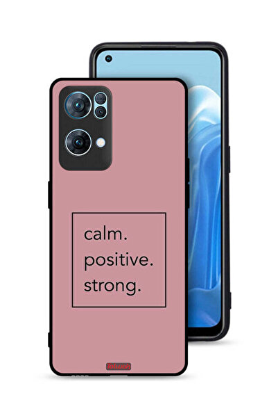 Tolwak غطاء حماية لهاتف Oppo Reno7 Pro 5G - هادئ، إيجابي، قوي