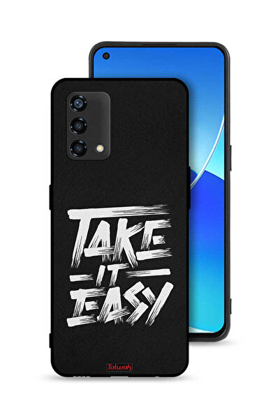 Tolwak Oppo A95 4G Protective Case Cover Take It Easy