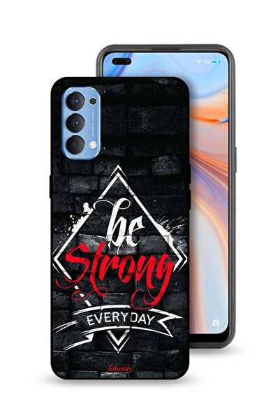 Tolwak Oppo Reno4 4G Protective Case Cover Be Strong Every Day