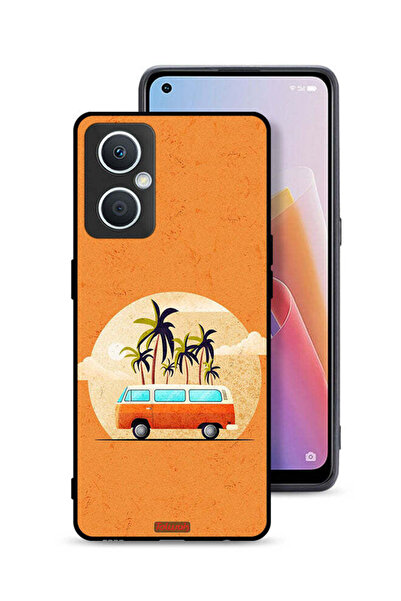 Tolwak غطاء حماية لهاتف Oppo A96 5G (الصين) بتصميم حافلة فنية