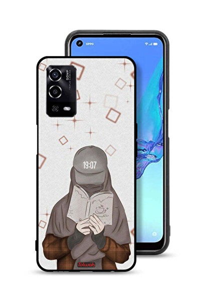 Tolwak غطاء حماية لهاتف Oppo A55 4G بطبعة فتاة تقرأ الفن