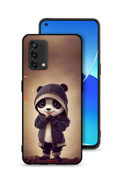 Tolwak غطاء حماية لهاتف Oppo Reno6 Lite - باندا صغيرة لطيفة