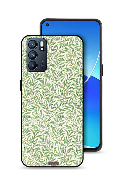 Tolwak غطاء حماية لهاتف Oppo Reno6 5G بنقشة غصن الصفصاف الشهيرة