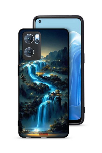 Tolwak غطاء حماية لهاتف Oppo Reno7 5G بتصميم شلال