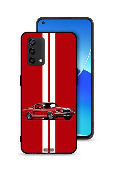 Tolwak Oppo Reno6 Lite Protective Case Cover Vintage Car Abstract Art
