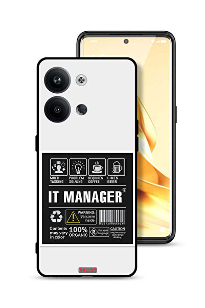 Tolwak غطاء حماية لهاتف Oppo Reno9 Pro 5G - ملصق مدير تكنولوجيا المعلومات