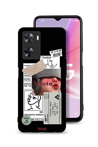 Tolwak Oppo A57s Protective Case Cover Cute Sticker