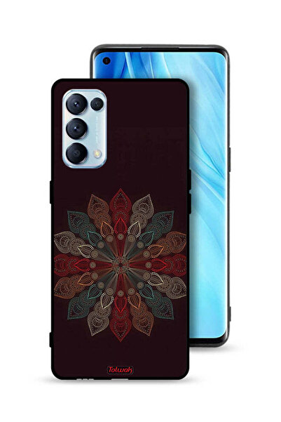 Tolwak غطاء حماية لهاتف Oppo Reno5 Pro 5G بنقشة زهرة ماندالا