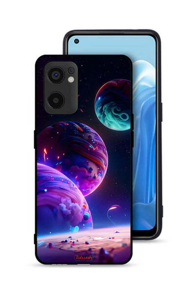 Tolwak غطاء حماية لهاتف Oppo Reno7 SE 5G بنقشة كوكبية