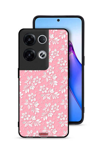 Tolwak Oppo Reno8 Pro Plus 5G Protective Case Cover Flowers Background Pattern