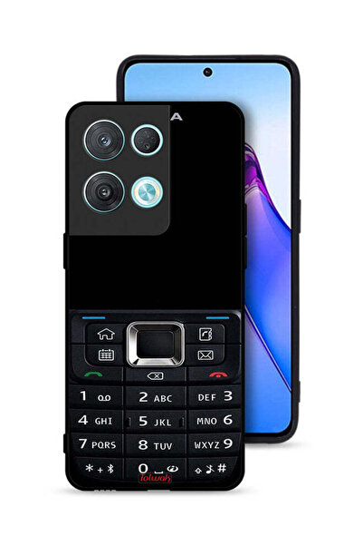 Tolwak Oppo Reno8 Pro 5G Protective Case Cover Old Phone Pattern