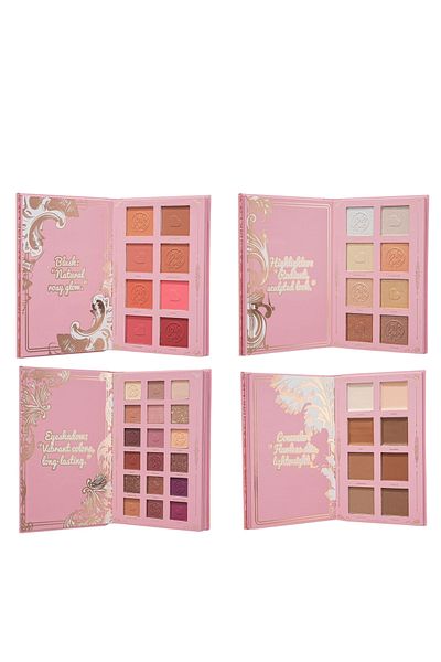 LOVEME BEAUTY Loveme 5 in 1 Palette Book: Eyeshadow + Highlighter + Blush + Concealer + Eyebrow Tattoo