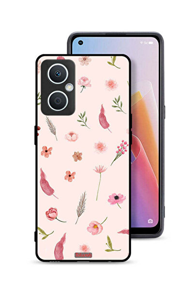 Tolwak جراب حماية لهاتف Oppo A96 5G (الصين) بنقشة أوراق الشجر والورود