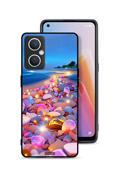 Tolwak غطاء حماية لهاتف Oppo A96 5G (الصين) برسومات فنية من الأحجار
