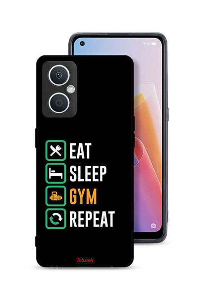 Tolwak جراب حماية Oppo A96 5G (الصين) Eat Sleep Gym Repeat