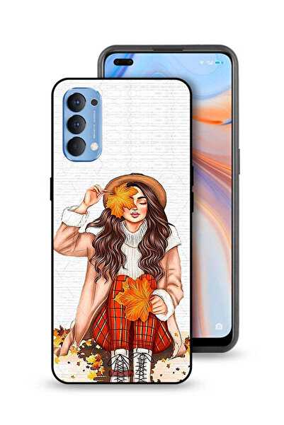 Tolwak غطاء حماية لهاتف Oppo Reno4 4G يحمل صورة أوراق الخريف