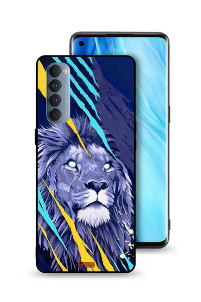Tolwak غطاء حماية لهاتف Oppo Reno4 Pro 4G الأسد الملك