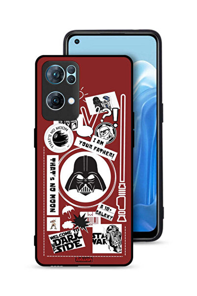 Tolwak غطاء حماية لهاتف Oppo Reno7 Pro 5G ملصق "مرحبًا بكم في الجانب المظلم"