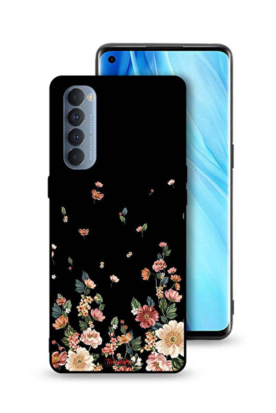 Tolwak غطاء حماية لهاتف Oppo Reno4 Pro 4G مزين بزهور صغيرة في الأسفل