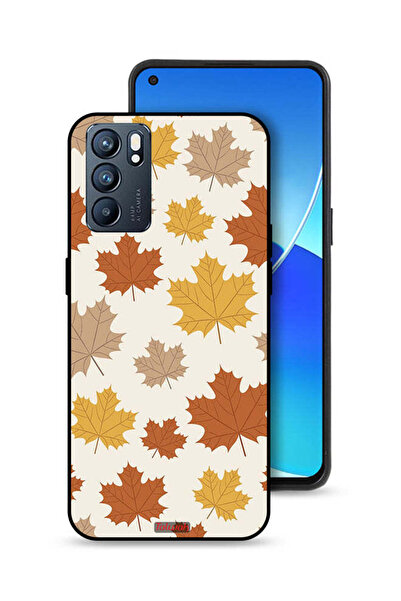 Tolwak غطاء حماية لهاتف Oppo Reno6 5G بنقشة أوراق الخريف