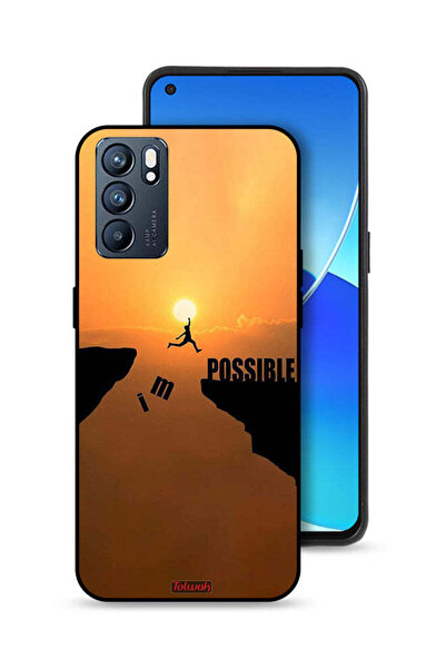 Tolwak غطاء حماية لهاتف Oppo Reno6 5G مكتوب عليه I Am Possible