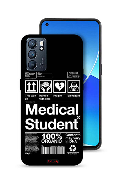Tolwak غطاء حماية لهاتف Oppo Reno6 5G، ملصق طالب الطب