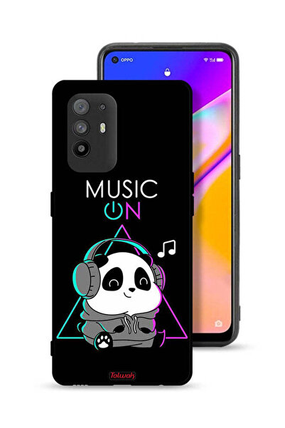 Tolwak غطاء حماية لهاتف Oppo F19 Pro Plus 5G بطبعة موسيقى الباندا