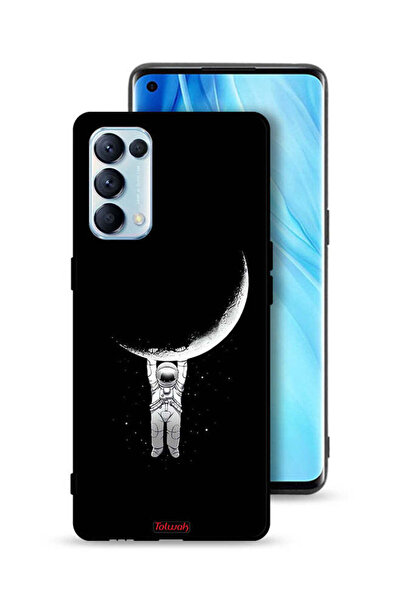 Tolwak غطاء حماية لهاتف Oppo Reno5 Pro 5G معلق على سطح القمر