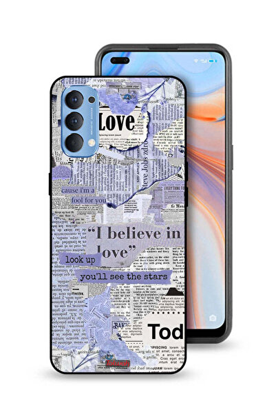 Tolwak غطاء حماية لهاتف Oppo Reno4 4G - قطع من الصحف