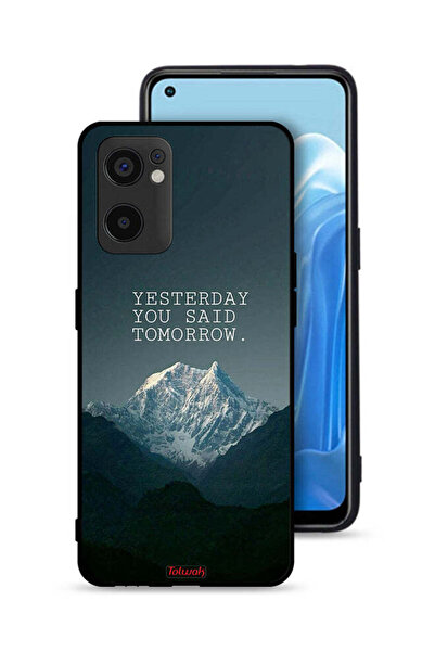 Tolwak غطاء حماية لهاتف Oppo Reno7 SE 5G مكتوب عليه "بالأمس قلت غدًا"