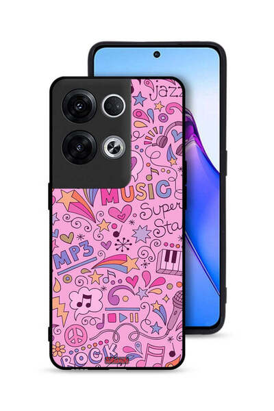 Tolwak غطاء حماية لهاتف Oppo Reno8 Pro Plus 5G - علامات موسيقية