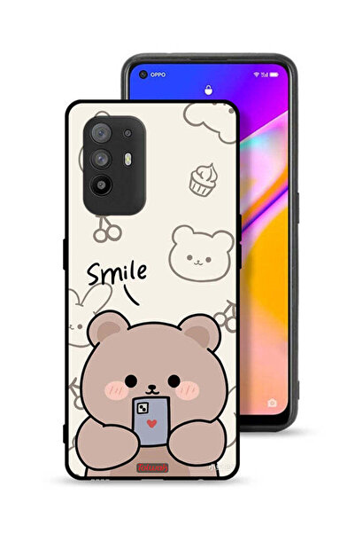 Tolwak غطاء حماية Oppo A95 5G برسومات الدب المبتسم