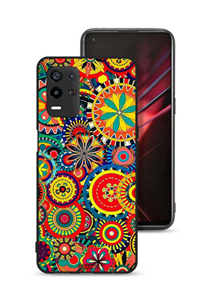 Tolwak غطاء حماية لهاتف Oppo K9x بنمط ماندالا ملون