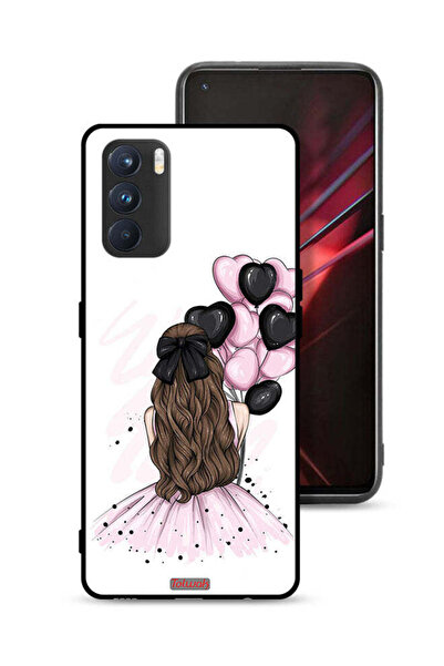 Tolwak غطاء حماية لهاتف Oppo K9 Pro برسومات فتاة تحمل بالونات