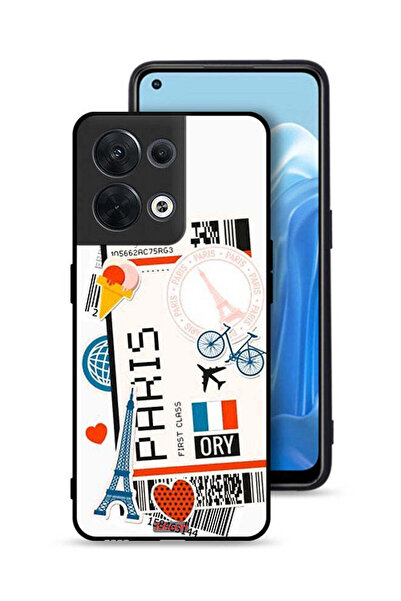 Tolwak غطاء حماية لهاتف Oppo Reno8 5G - ملصق باريس