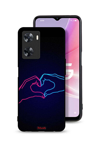 Tolwak Oppo A77s Protective Case Cover Touching Hand Making Heart